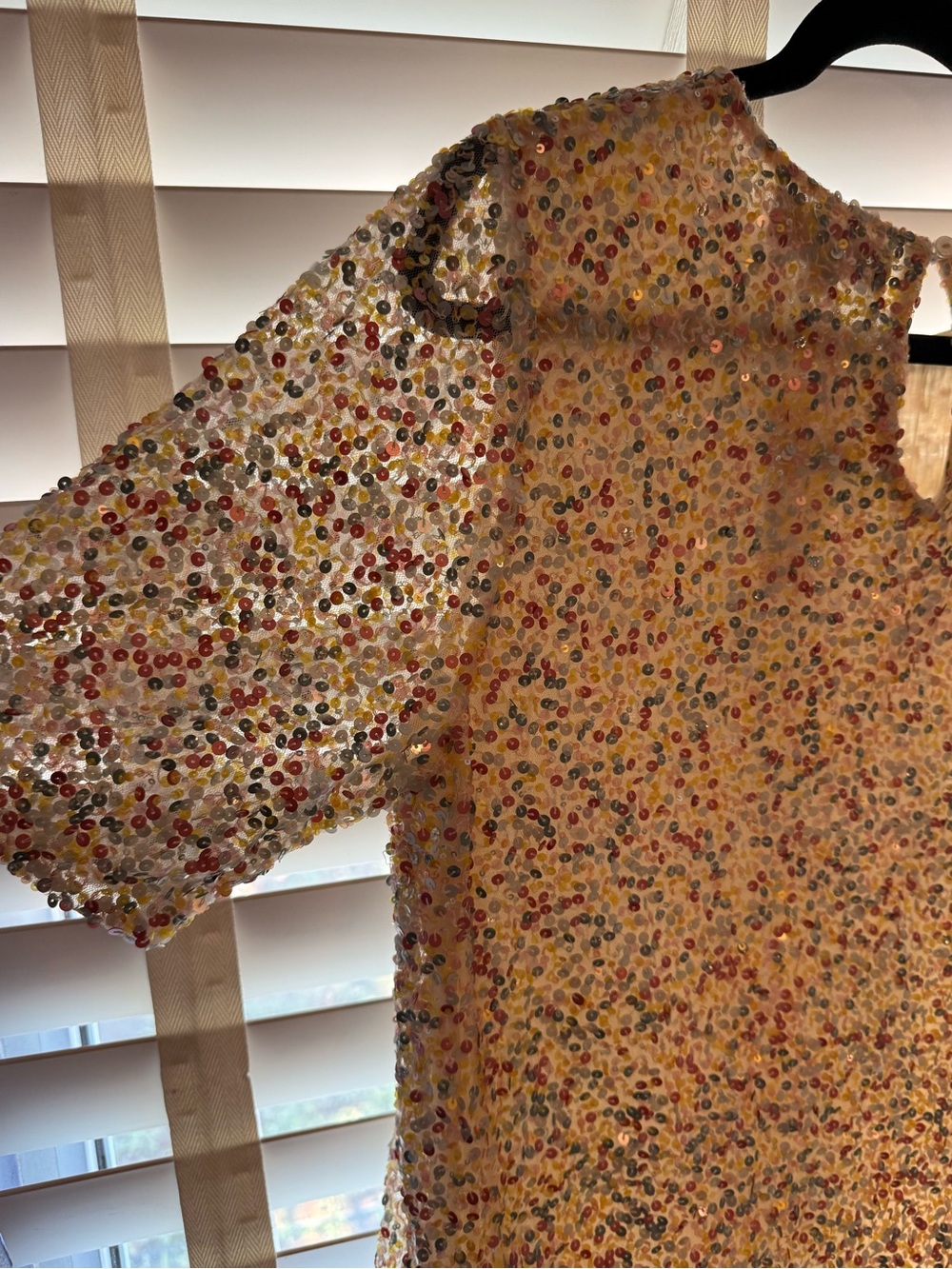 Anthropologie / Varun Bahl Short-Sleeve in Multicolor Sequin - Picture 4 of 16